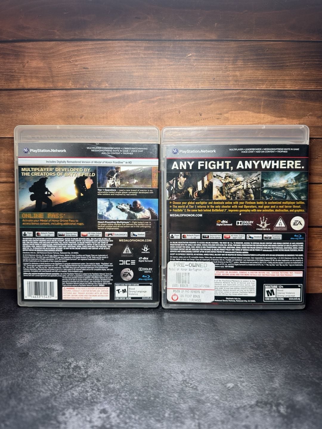 EA Medal of Honor & Warfighter PS3 Video Games Lot of 2 2