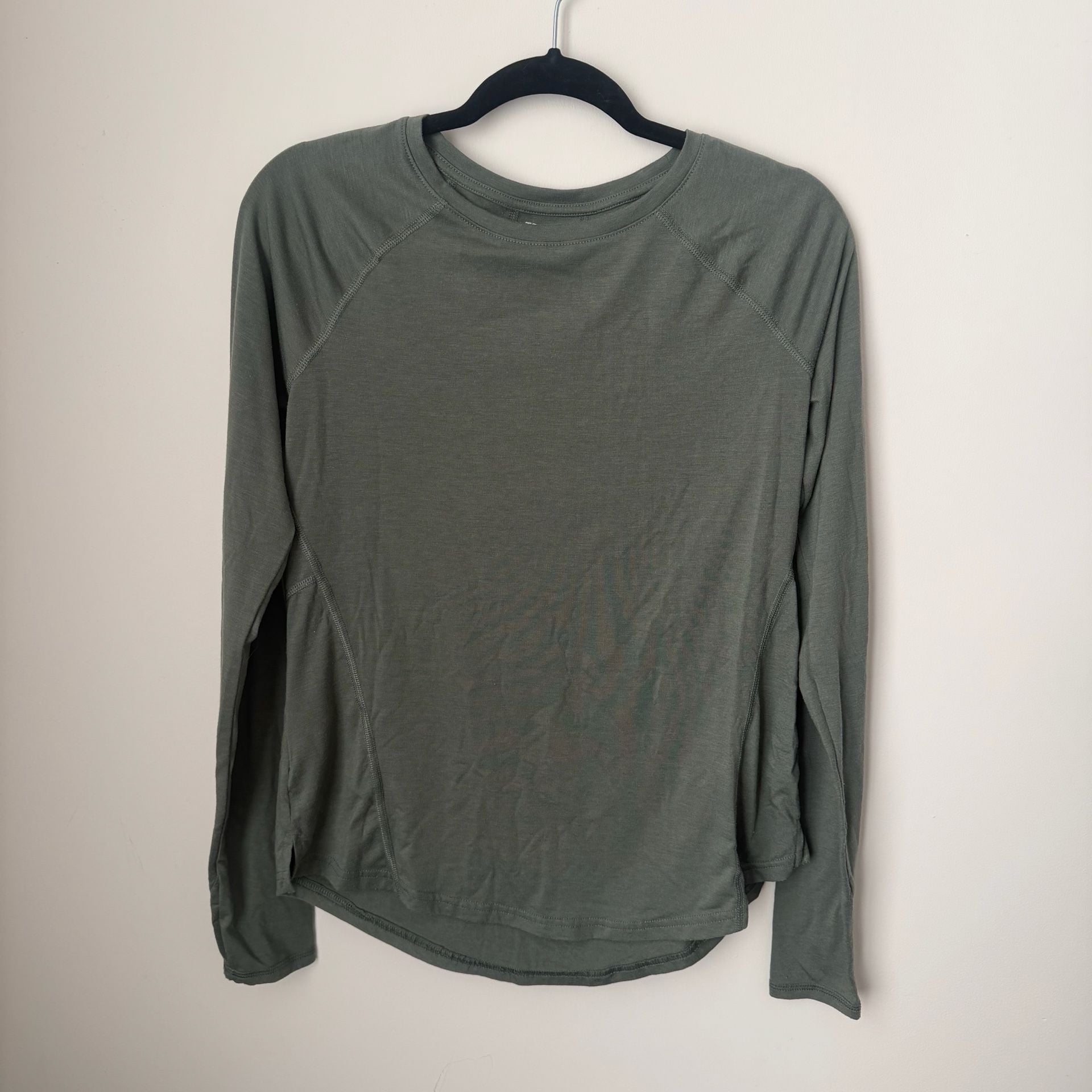 Tek Gear Essential Gear Long Sleeve Shirt Size S Green Athletic 2