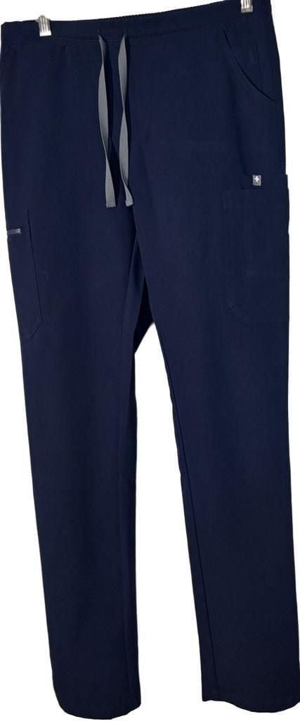 Figs Technical Collection Scrub Pants Size S/T Navy Blue 3