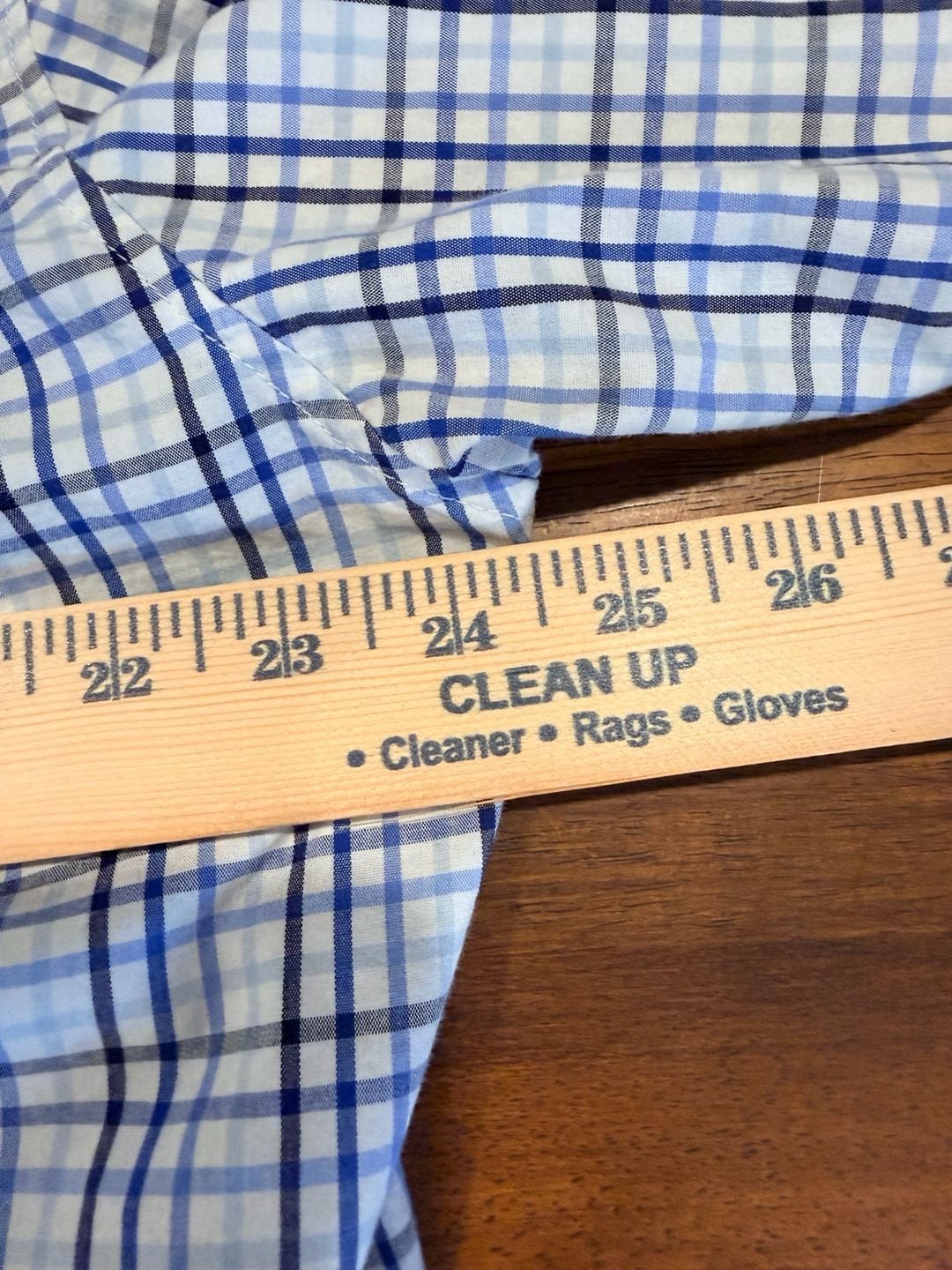 Knox & Lane Button Down Shirt Size L Blue Plaid Slim Fit Long Sleeve 6