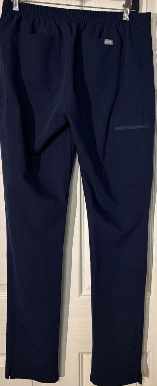 Figs Technical Collection Scrub Pants Size S/T Navy Blue 4