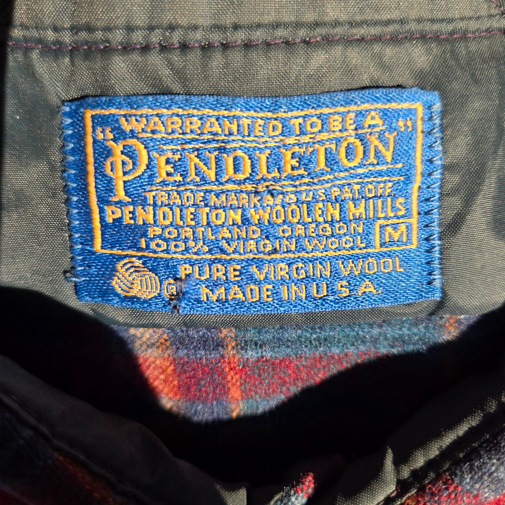 Pendleton Plaid Wool Flannel Shirt Multi Color 6