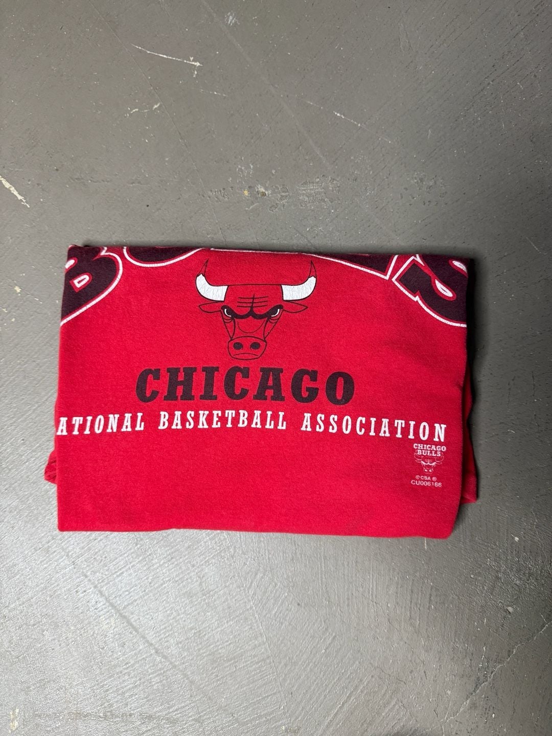 CSA Chicago Bulls T-Shirt Size L Red Graphic Tee 2