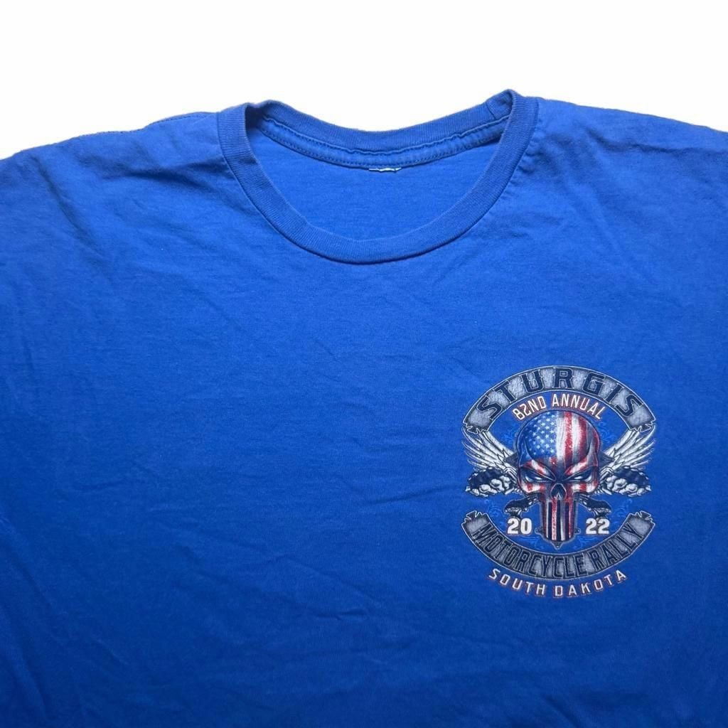 Sturgis Motorcycle Rally 2022 Graphic T-Shirt Blue 4