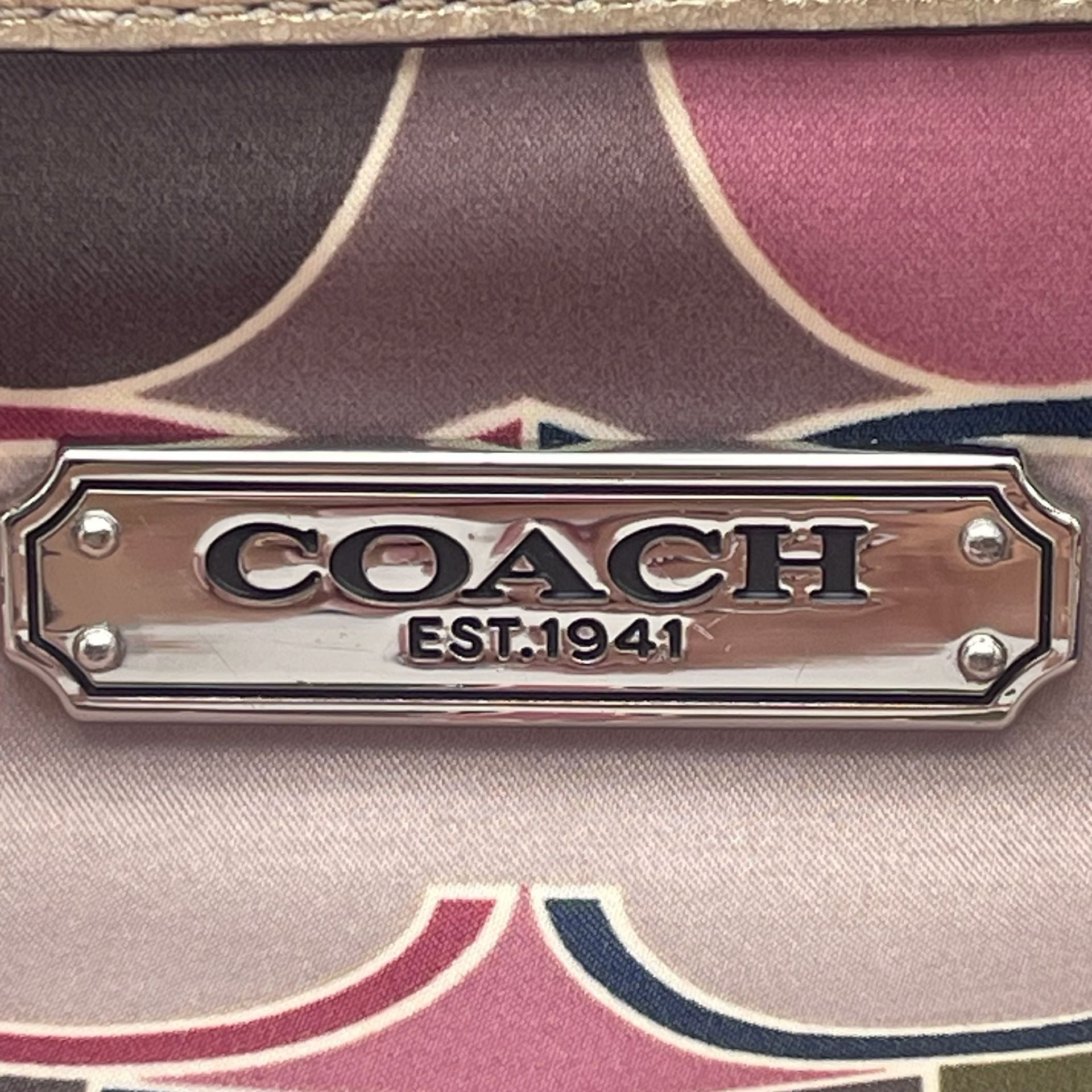 Coach Op Art Signature Multicolor Tote Bag F19819 6