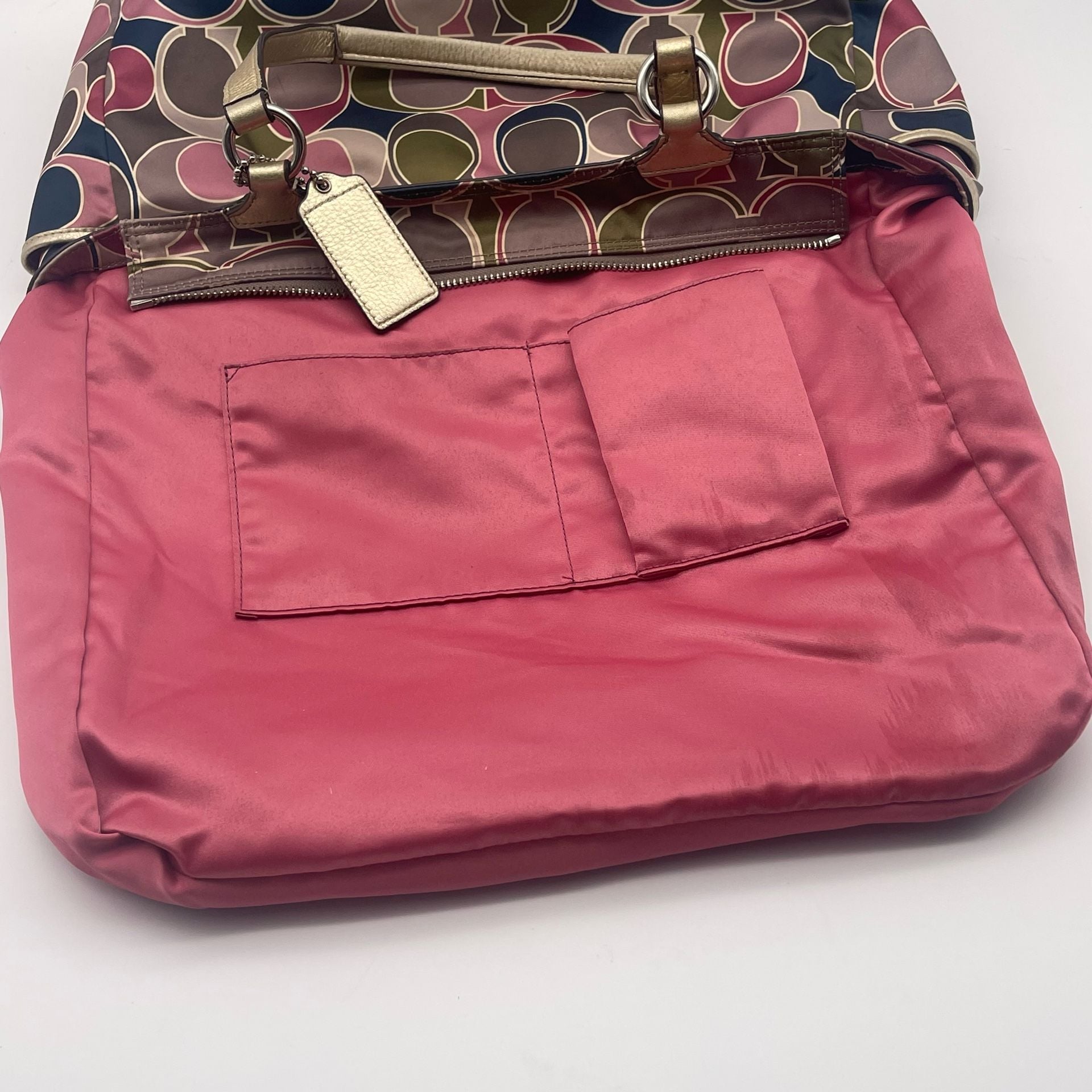 Coach Op Art Signature Multicolor Tote Bag F19819 11
