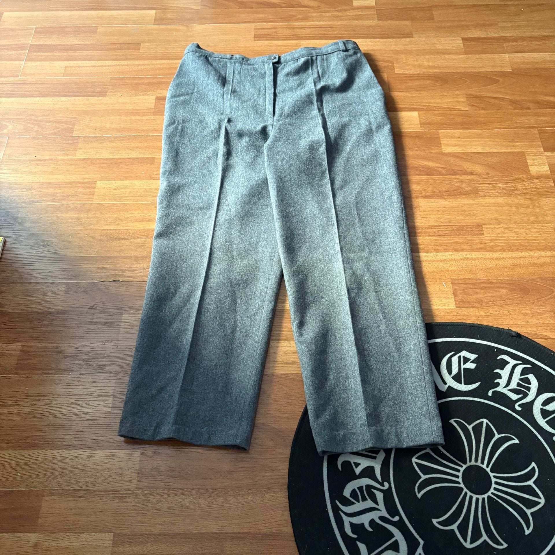 Vintage Pendleton Grey Wool Trousers 34x26 2