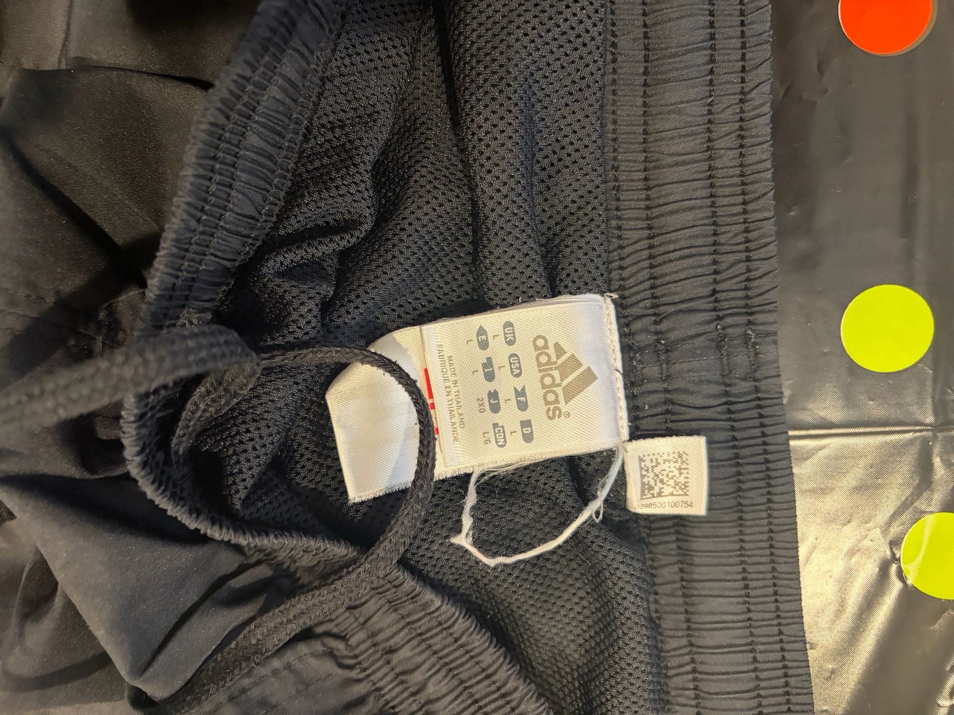 Adidas Climaproof Track Pants Size L Black Gold Striped 7