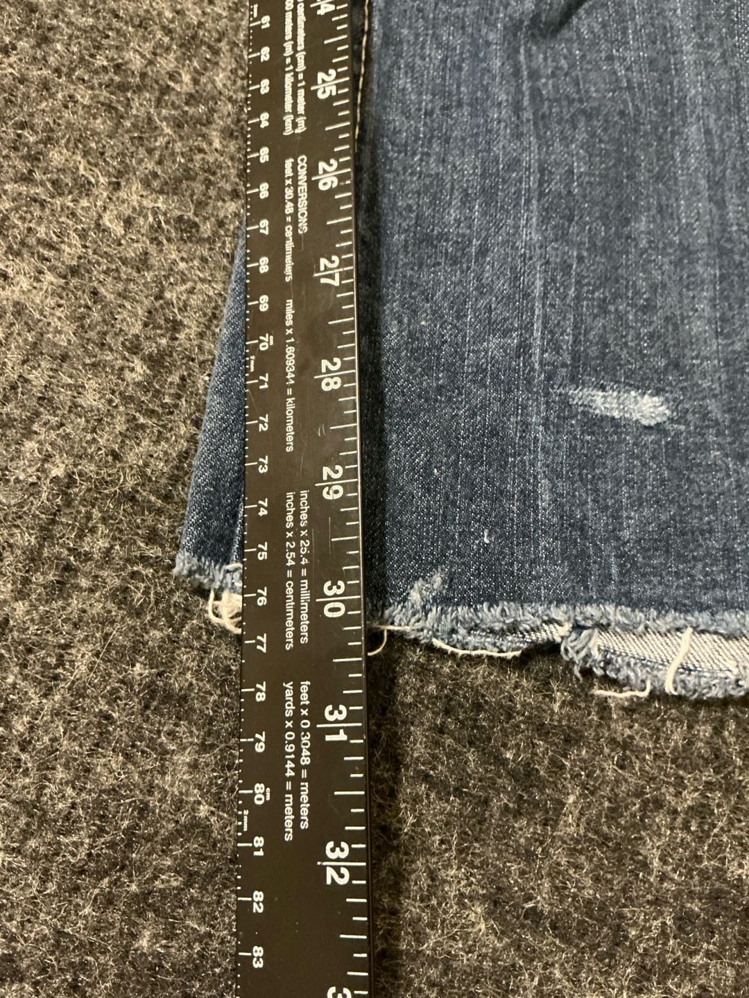 True Religion Slim Distressed Denim Jeans Womens Size 31 Blue Cotton 5 Pockets 7