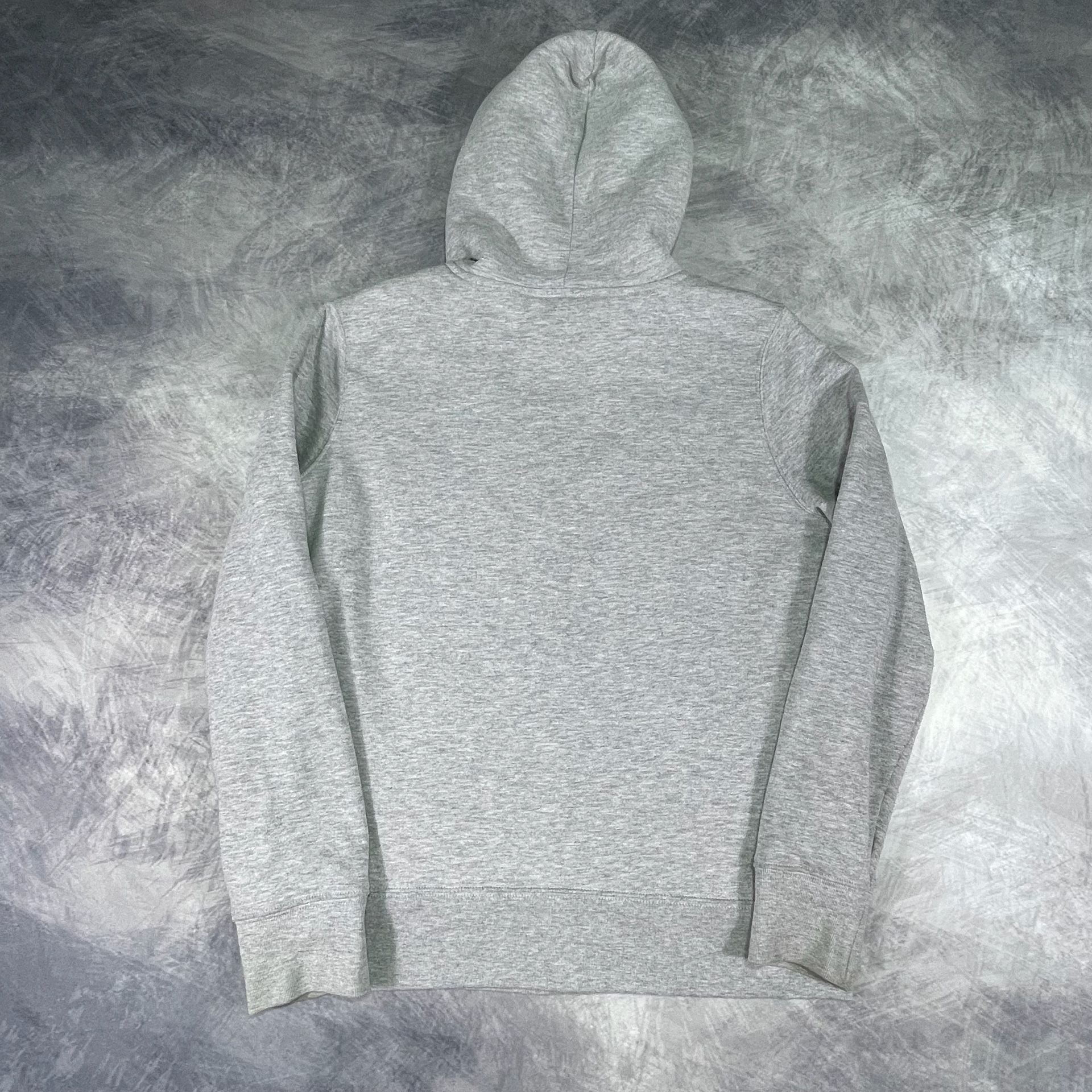 Gap Sherpa Lined Zip Up Hoodie Size M Gray Logo Sweatshirt 8