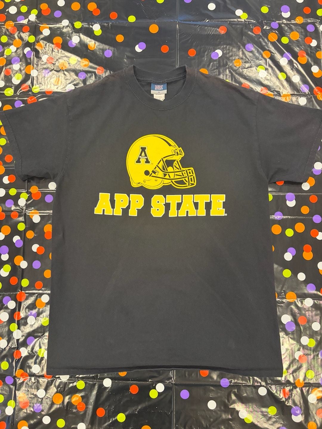 MV Sport App State T-Shirt Size M Black App State Logo 2