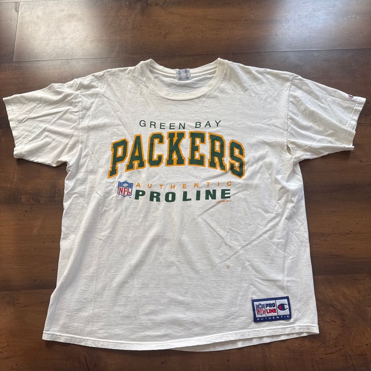 Champion Green Bay Packers NFL Pro Line T-Shirt White 2