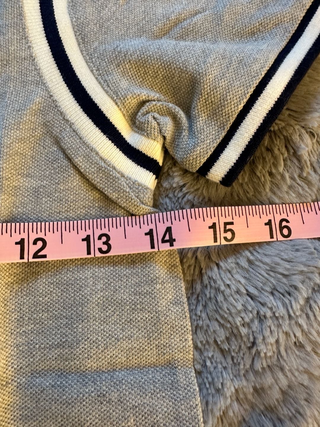 Polo Ralph Lauren Tiger Patch Polo Shirt Size 7 Grey Boys New 7