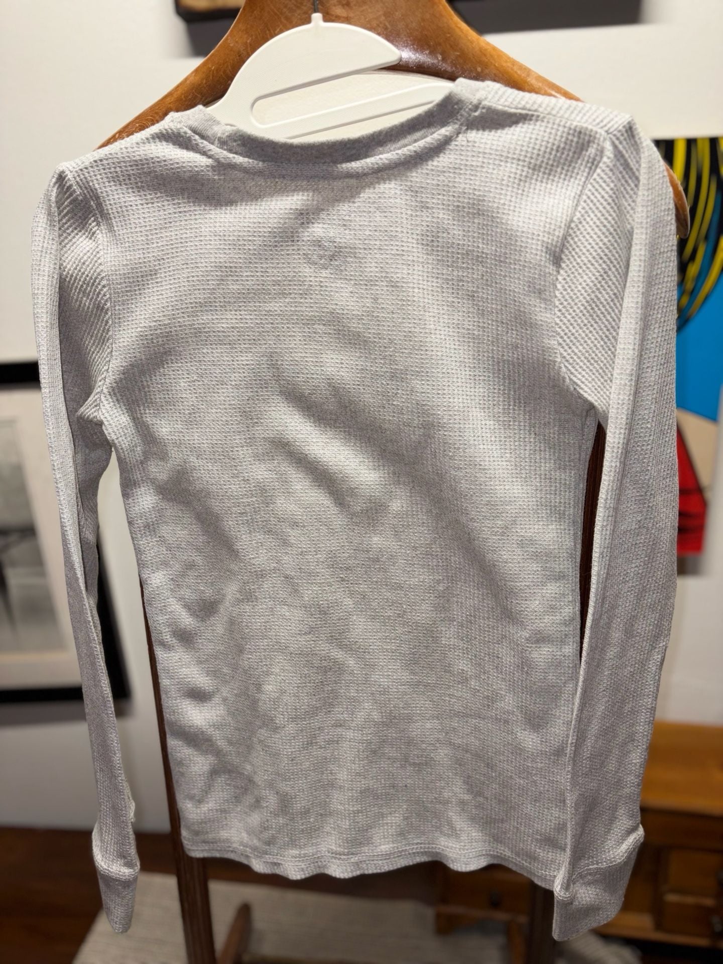 Xtreme Heat Waffle Thermal Shirt Size S Gray Base Layer 7