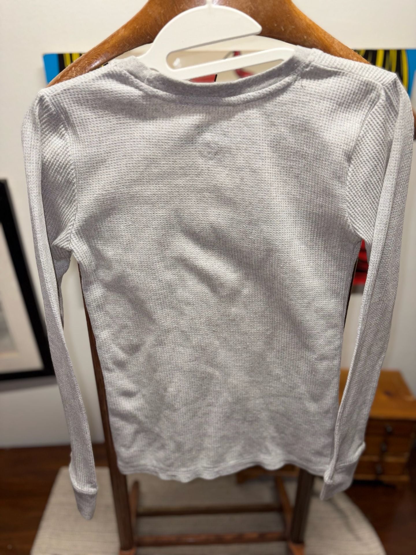 Xtreme Heat Waffle Thermal Shirt Size S Gray Base Layer 8