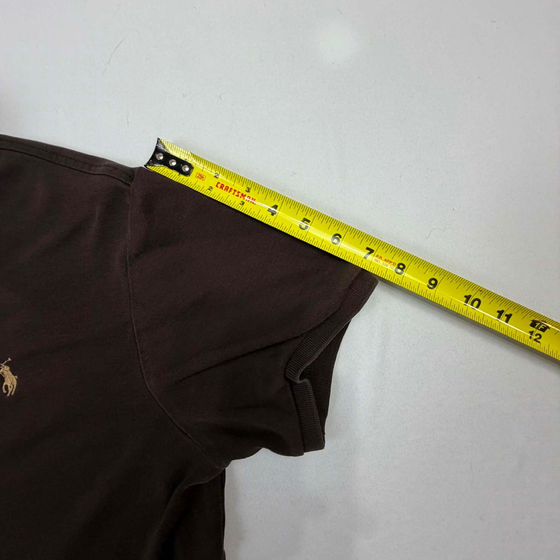Polo By Ralph Lauren Polo Shirt Size L Brown Custom Fit 8