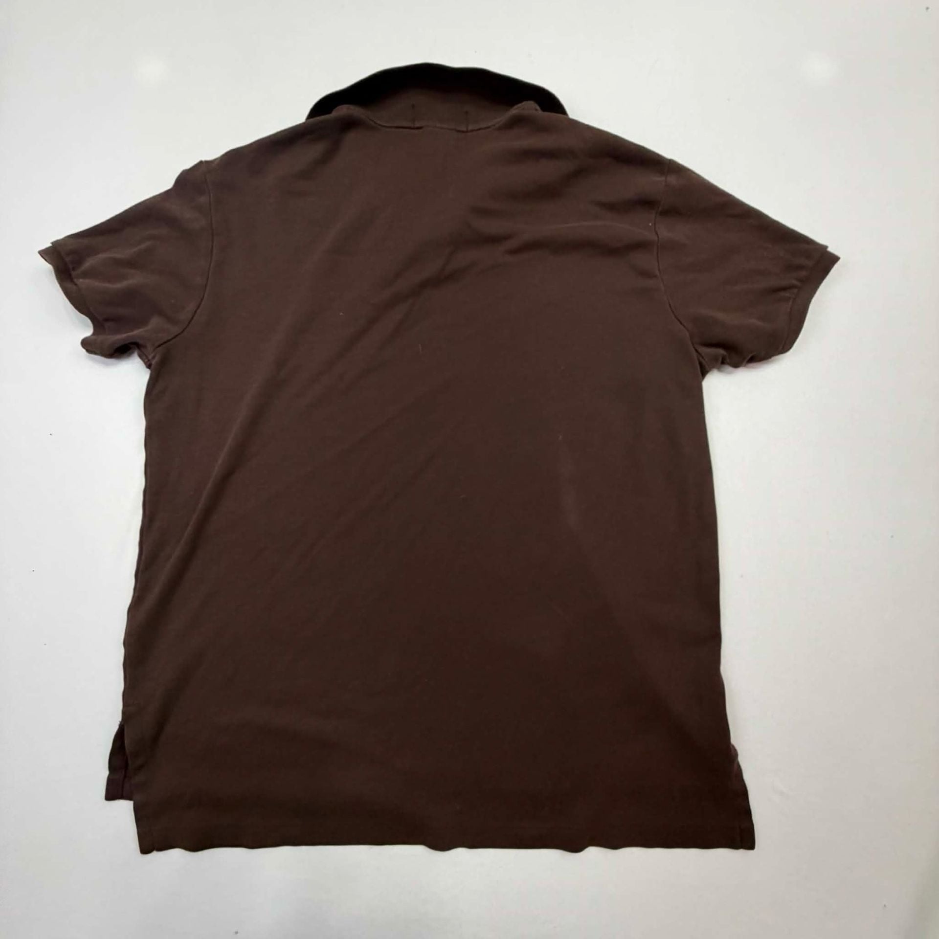 Polo By Ralph Lauren Polo Shirt Size L Brown Custom Fit 9
