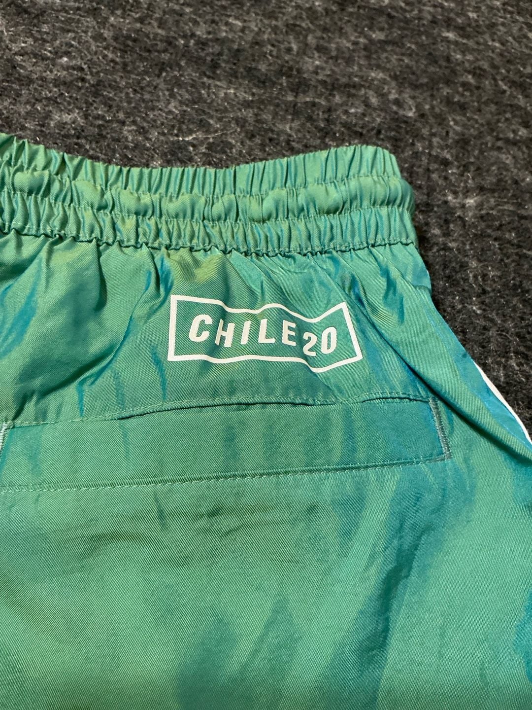 Adidas Originals Swim Shorts Size Adults Small Green 3 Stripes Trunks 9