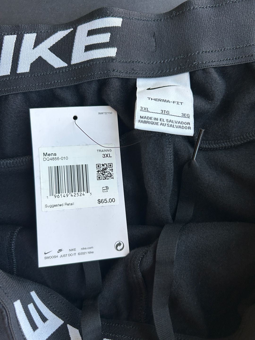 Nike Therma-Fit Black Sweatpants Size 3XL 3