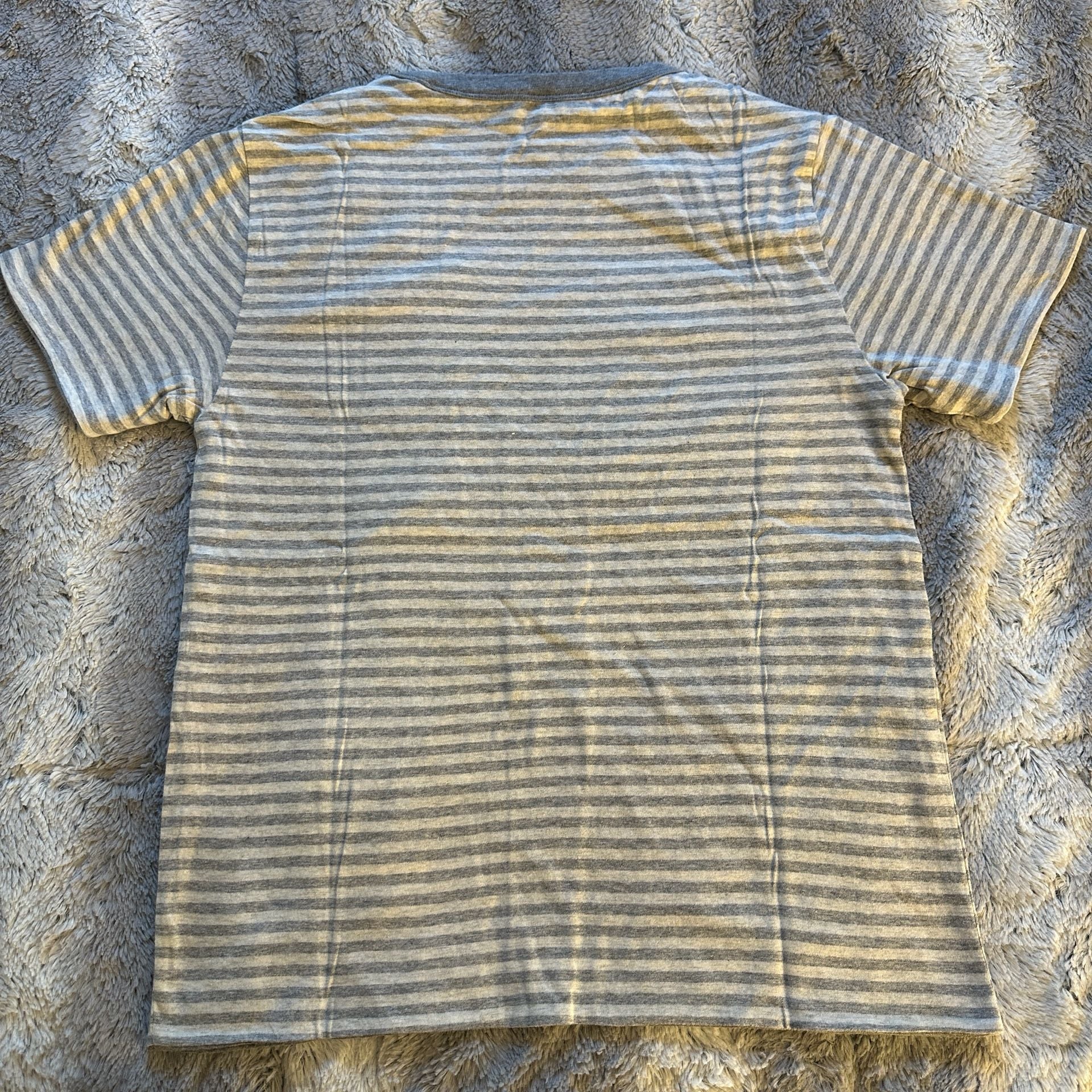 Reversible Polo Ralph Lauren Striped Speed T-Shirt Size M (10-12) Gray 3