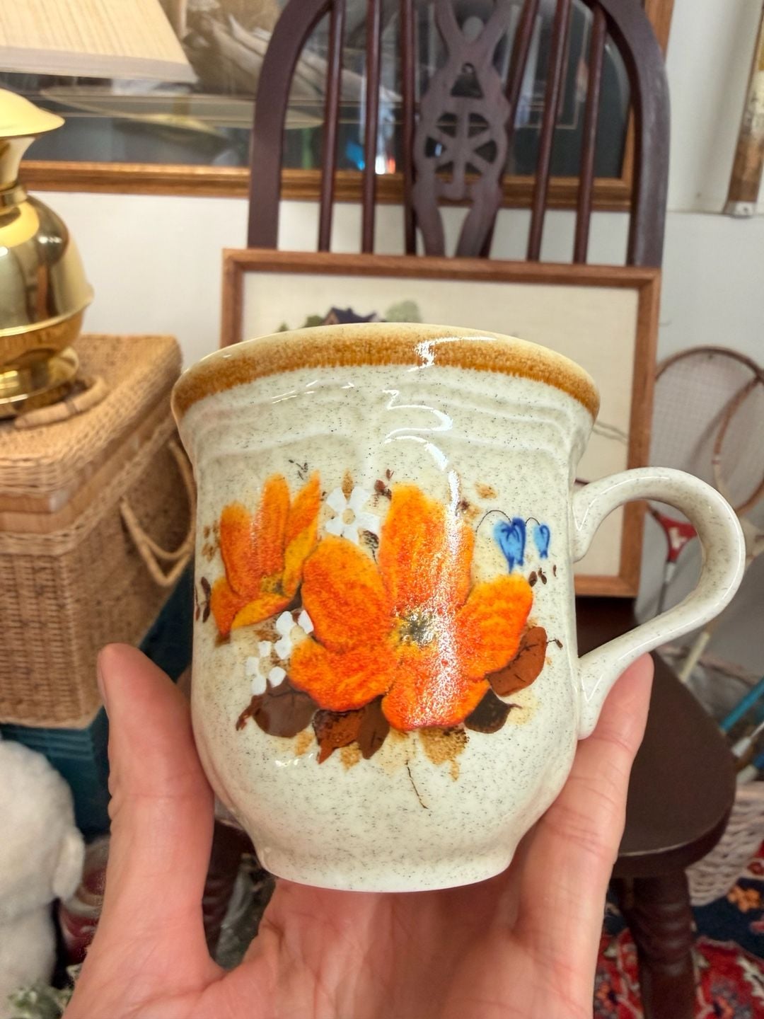 Vintage Retro Tea Cup Coffee Mug Mikasa Garden Club Flowerfest EC452 Japan 6