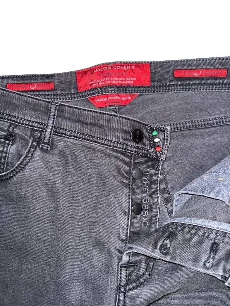 Jacob Cohen J688 COMF Tailored Jeans Gray 98% Cotton 32 3