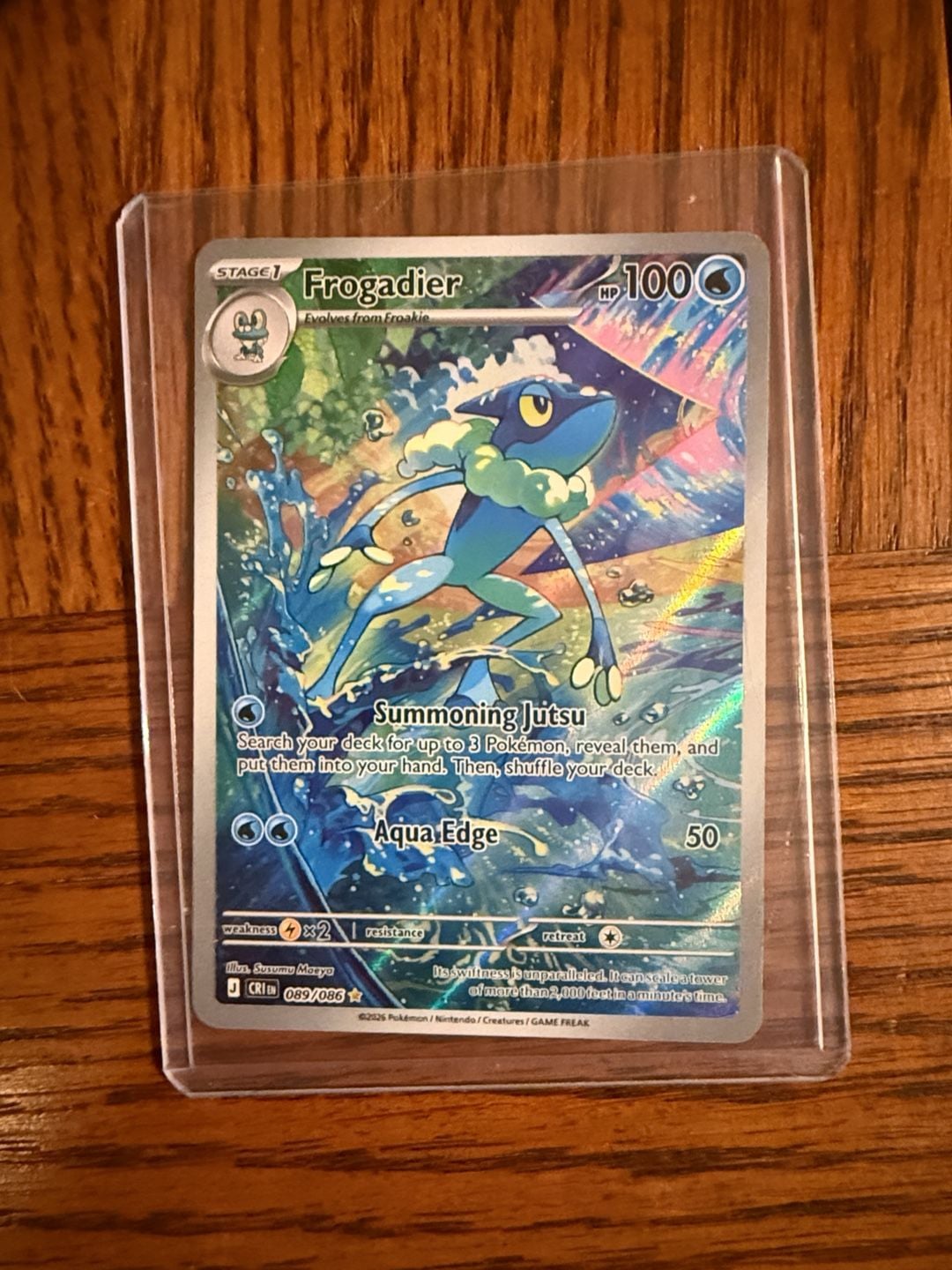Pokemon Frogadier 089/086 Illustration Rare Card 1