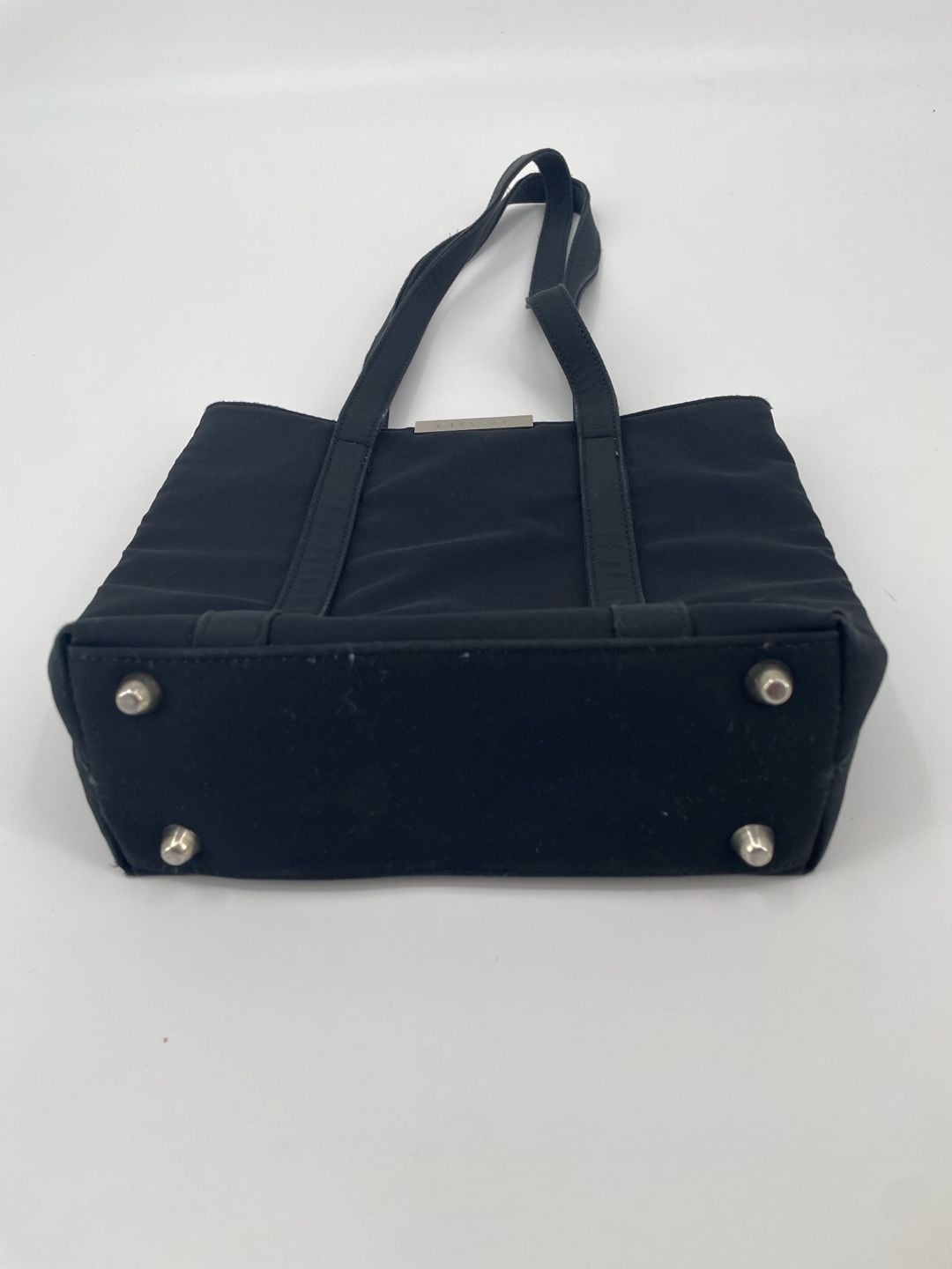 Citysac Black Nylon Tote Bag With Silver Hardware 4