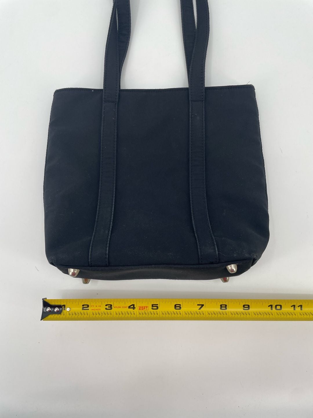 Citysac Black Nylon Tote Bag With Silver Hardware 7