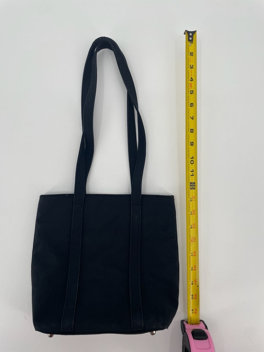 Citysac Black Nylon Tote Bag With Silver Hardware 8
