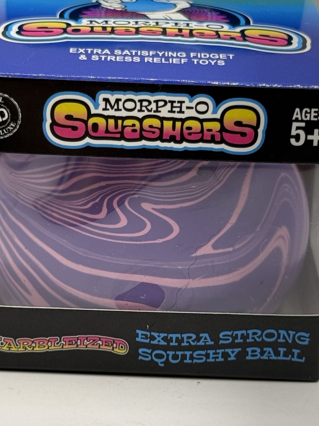 Morph-O Squashers Marbleized Extra Strong Squishy Ball Purple 2