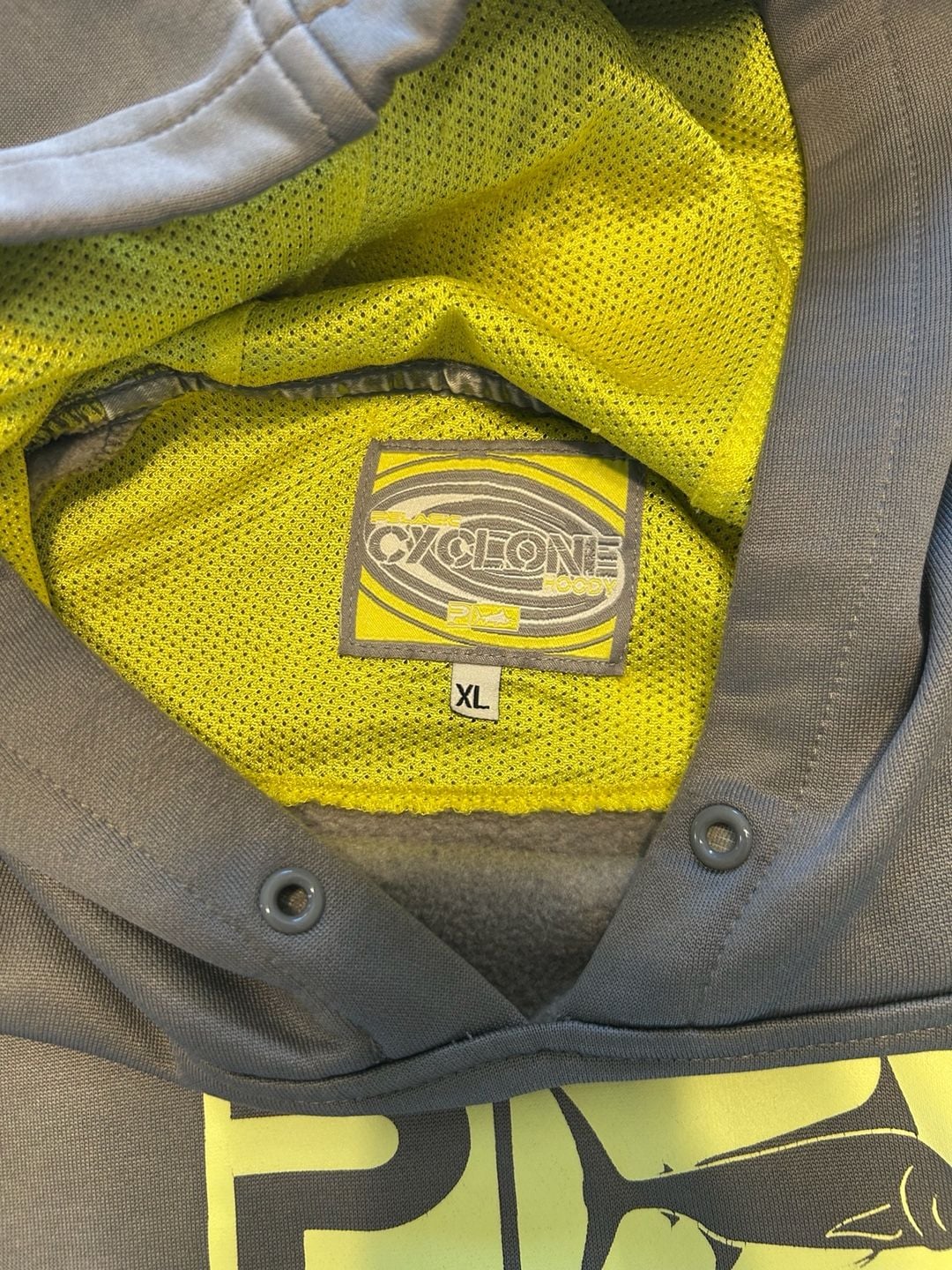 Pelagic Hoodie Gray Neon Yellow Fishing Sweatshirt 4