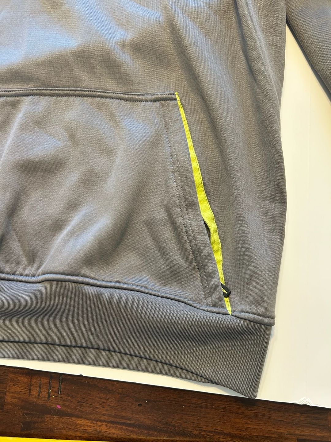 Pelagic Hoodie Gray Neon Yellow Fishing Sweatshirt 8