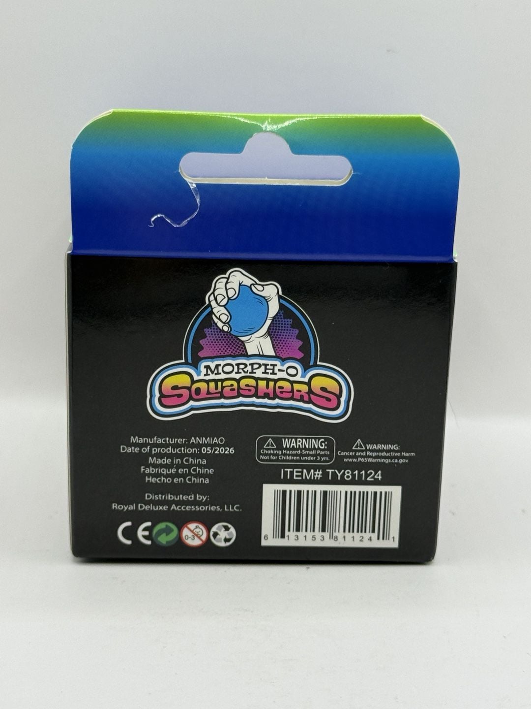 Morph-O Squashers Marbleized Extra Strong Squishy Ball Purple 4