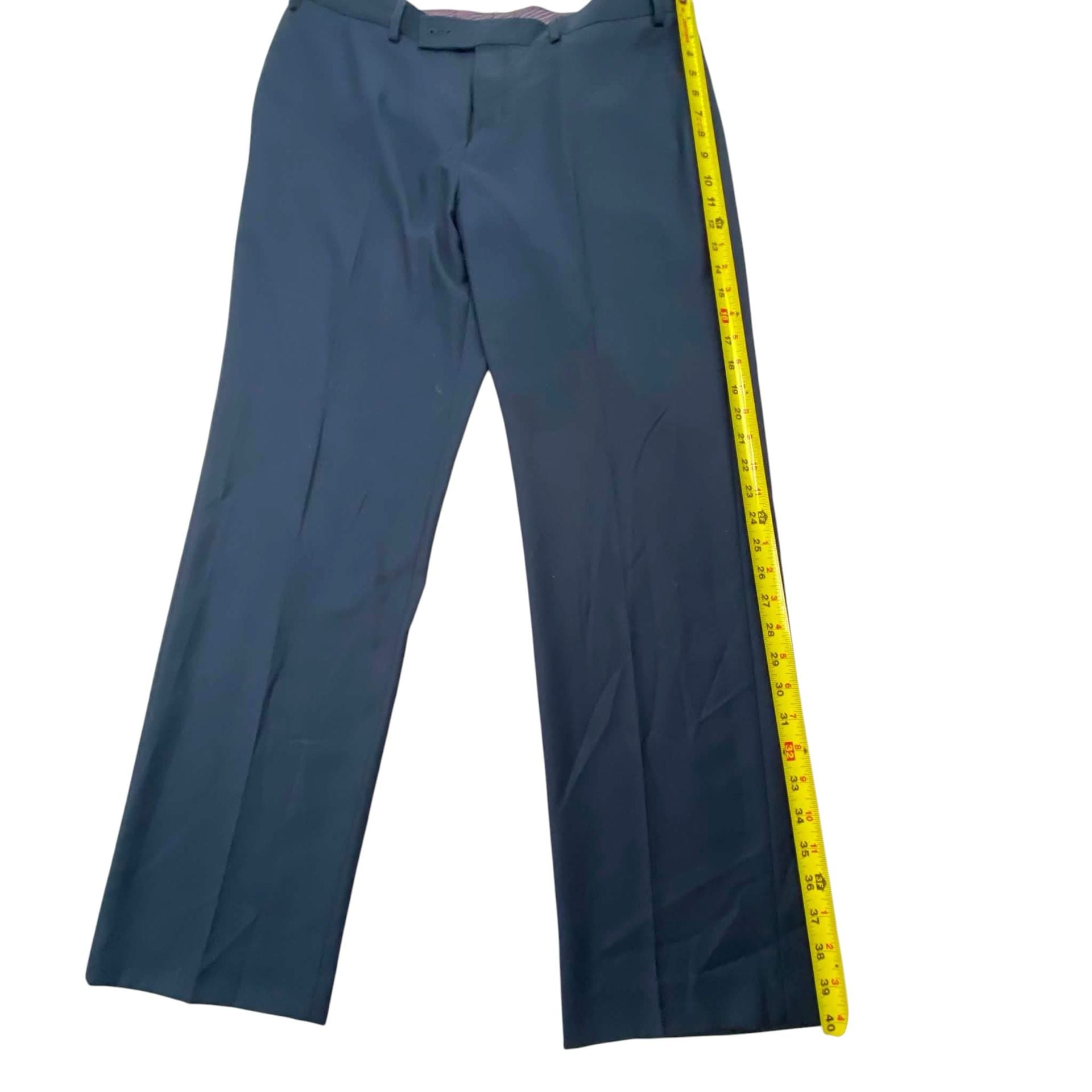Van Heusen Studio Slim Fit Pants 36W x 30L Dark Blue Dress Slacks 4