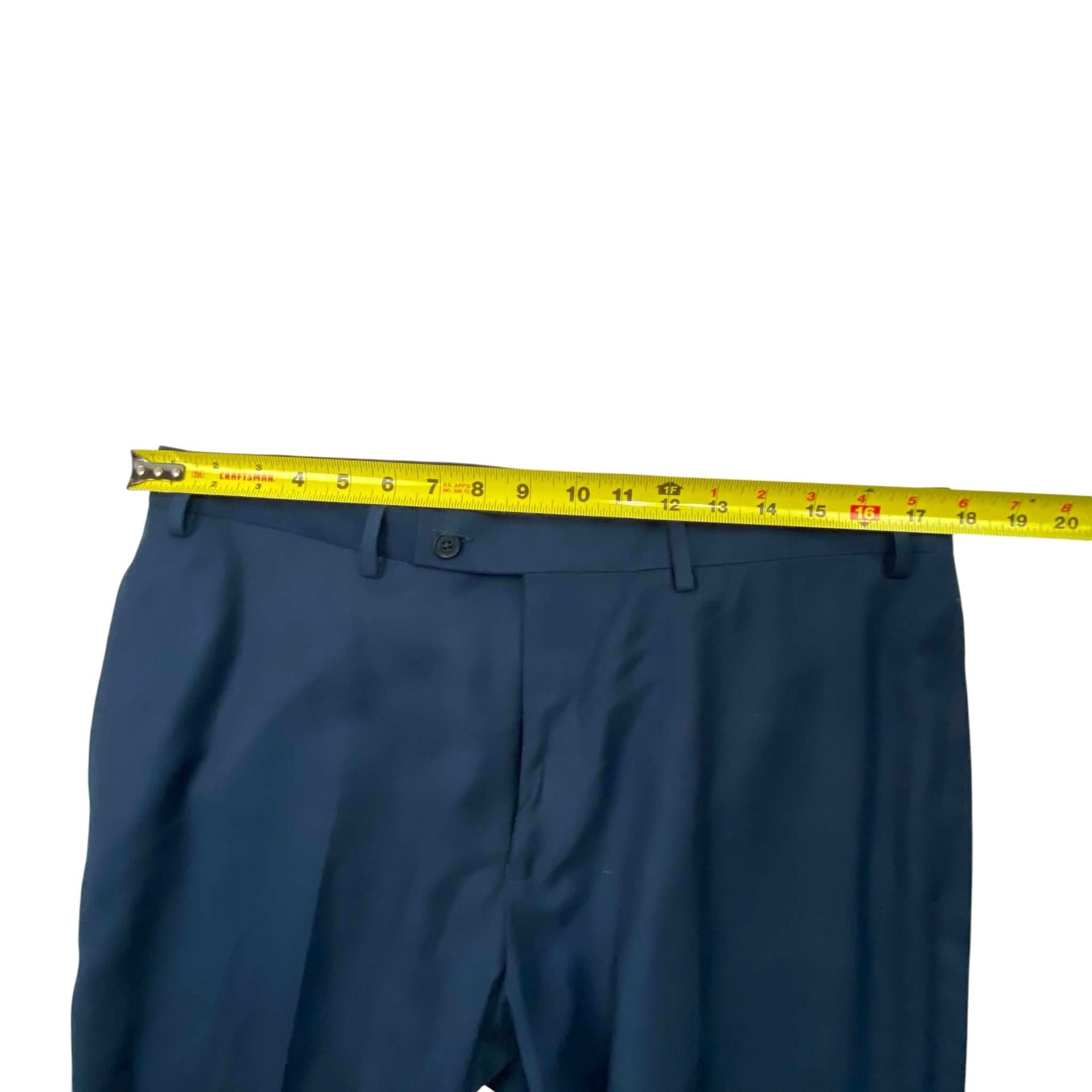 Van Heusen Studio Slim Fit Pants 36W x 30L Dark Blue Dress Slacks 6