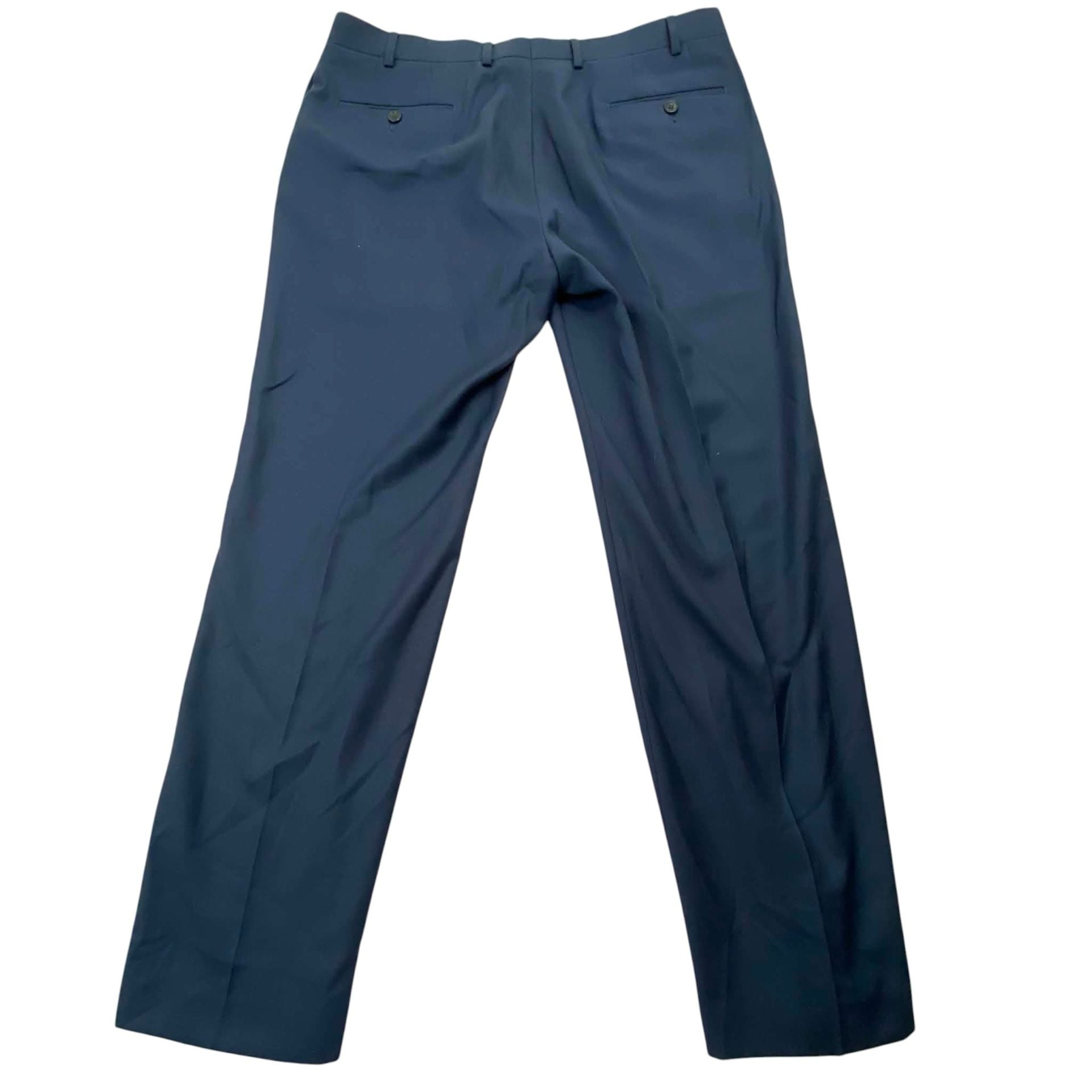 Van Heusen Studio Slim Fit Pants 36W x 30L Dark Blue Dress Slacks 7