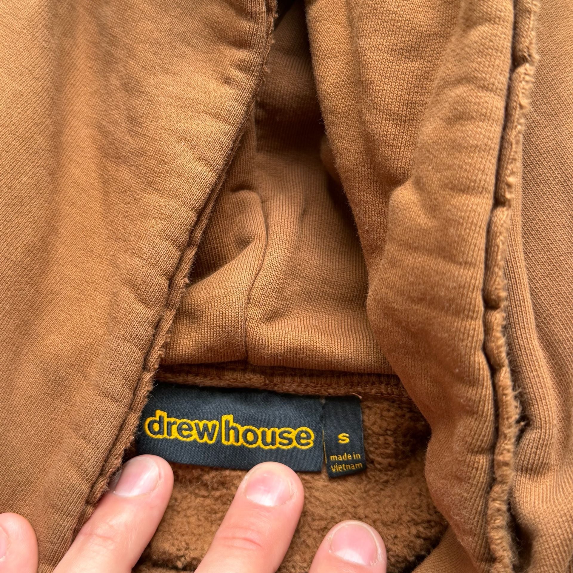 drew house Mascot Deconstructed Hoodie Size S Brown 5