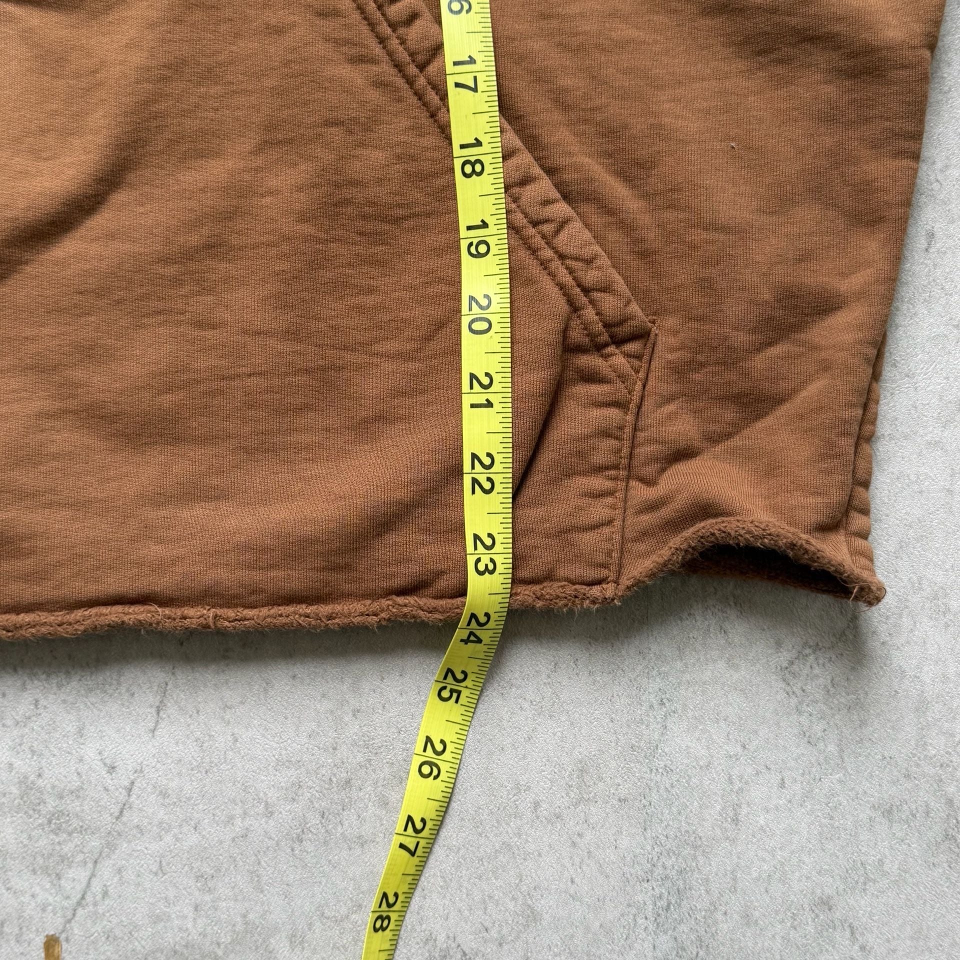 drew house Mascot Deconstructed Hoodie Size S Brown 9
