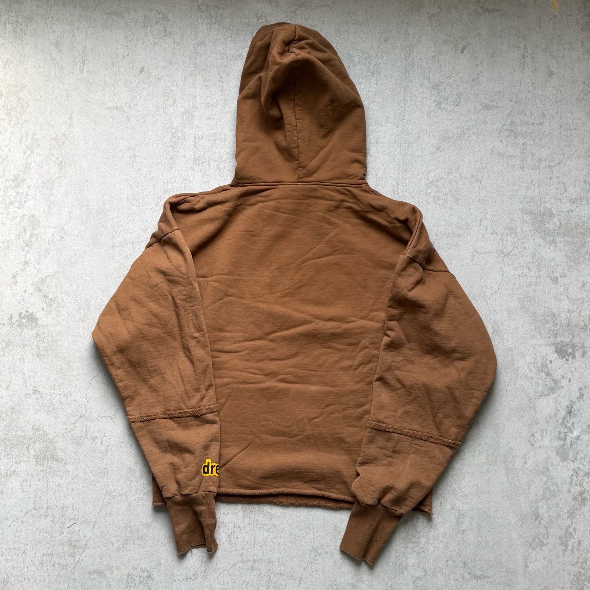 drew house Mascot Deconstructed Hoodie Size S Brown 10