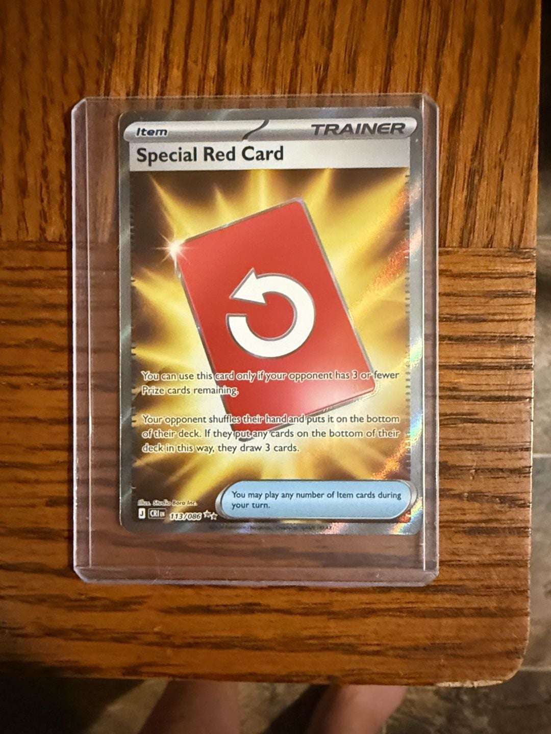 Pokemon Special Red Card 113/086 Secret Rare 1