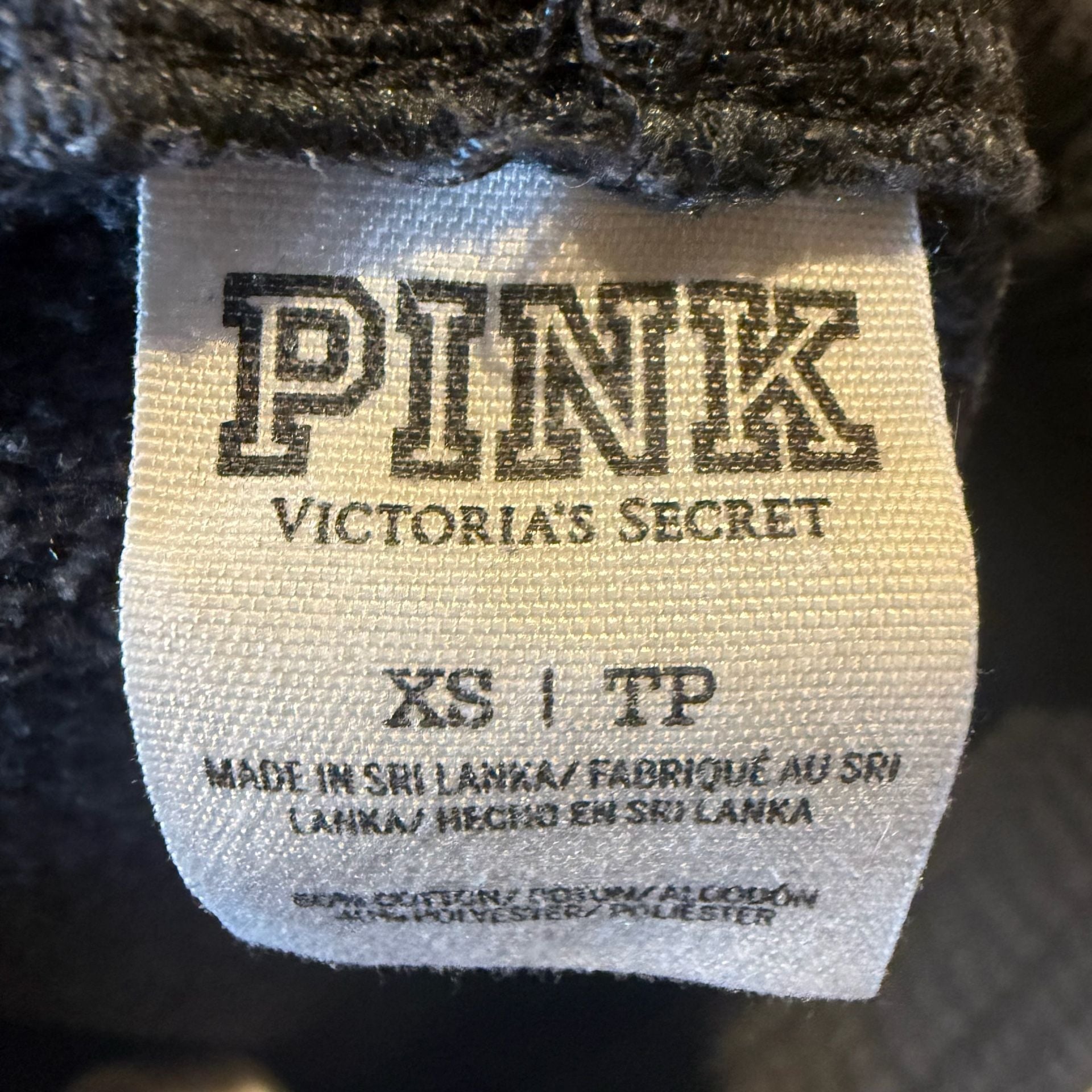 Pink Victoria's Secret Sweatpants Size XS Dark Gray White Logo 6