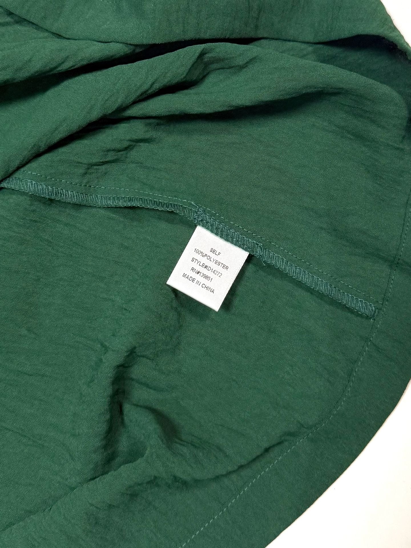 ODDI Women's Dress Size S Indie Vanguard Quiet Luxury Whimsigoth Old Money Minimalist Emerald Green One Shoulder Balloon Sleeve Mini Crinkle Texture 100% Polyester Cocktail Holiday Party 8