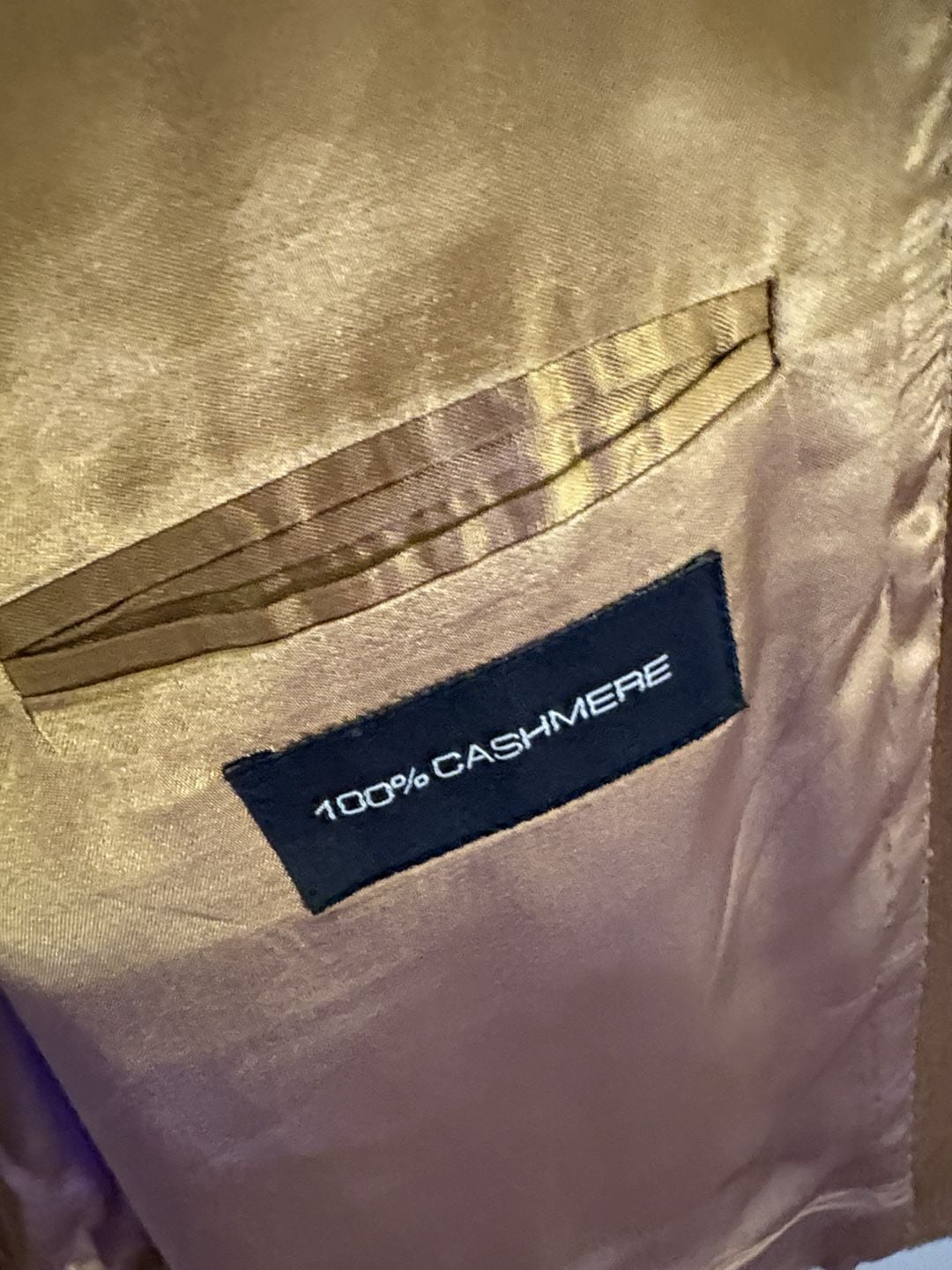 Haspel B1002 Blazer Size 46L Camel Brown 100% Cashmere Sport Coat 4