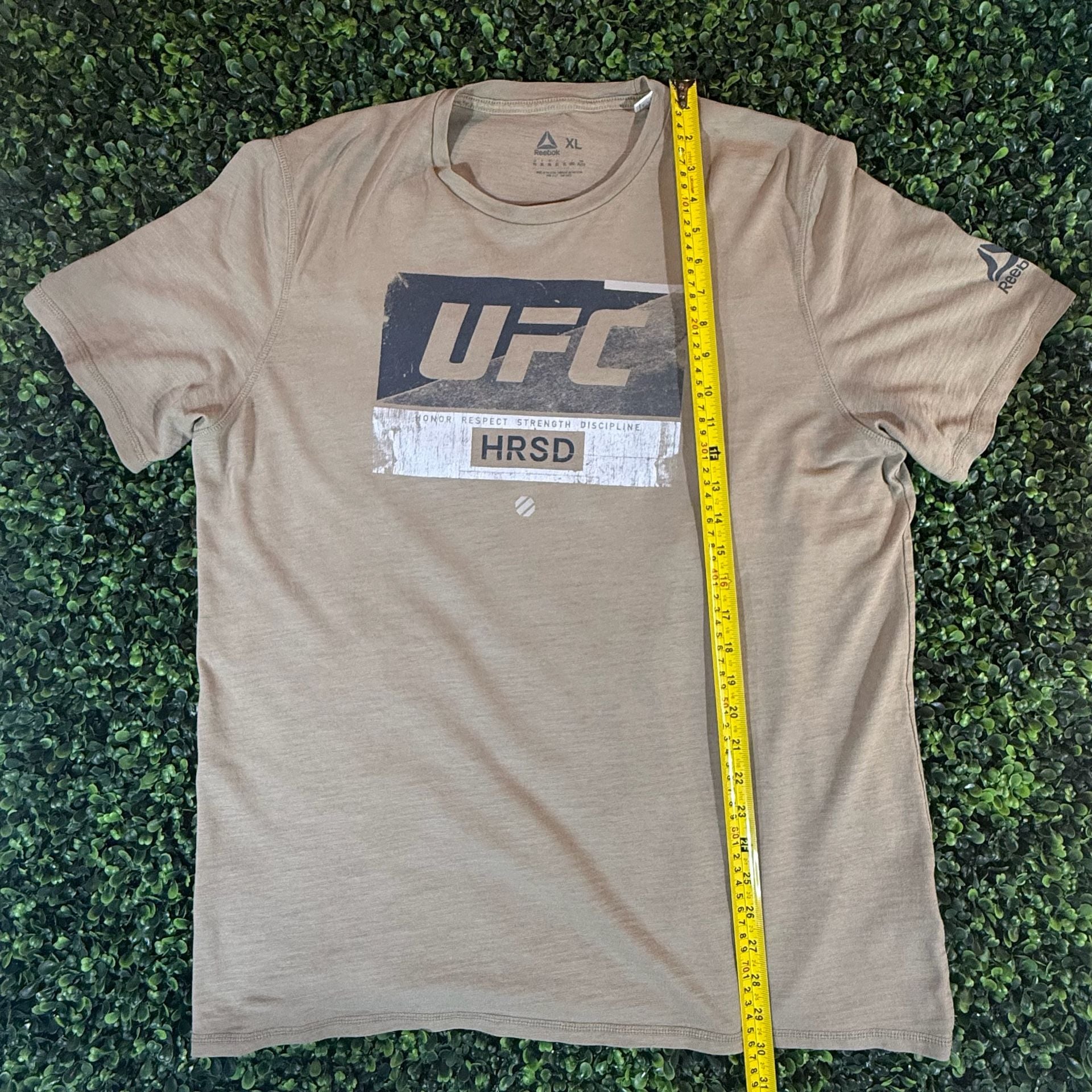 Reebok UFC Graphic T-Shirt Size XL Tan Fight Week Tee 5