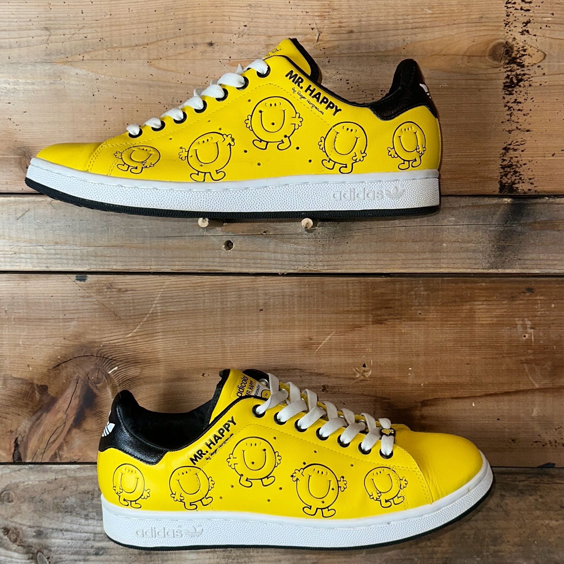 Adidas Stan Smith II Y4 Mr. Happy Size 11 Yellow Sneakers 3