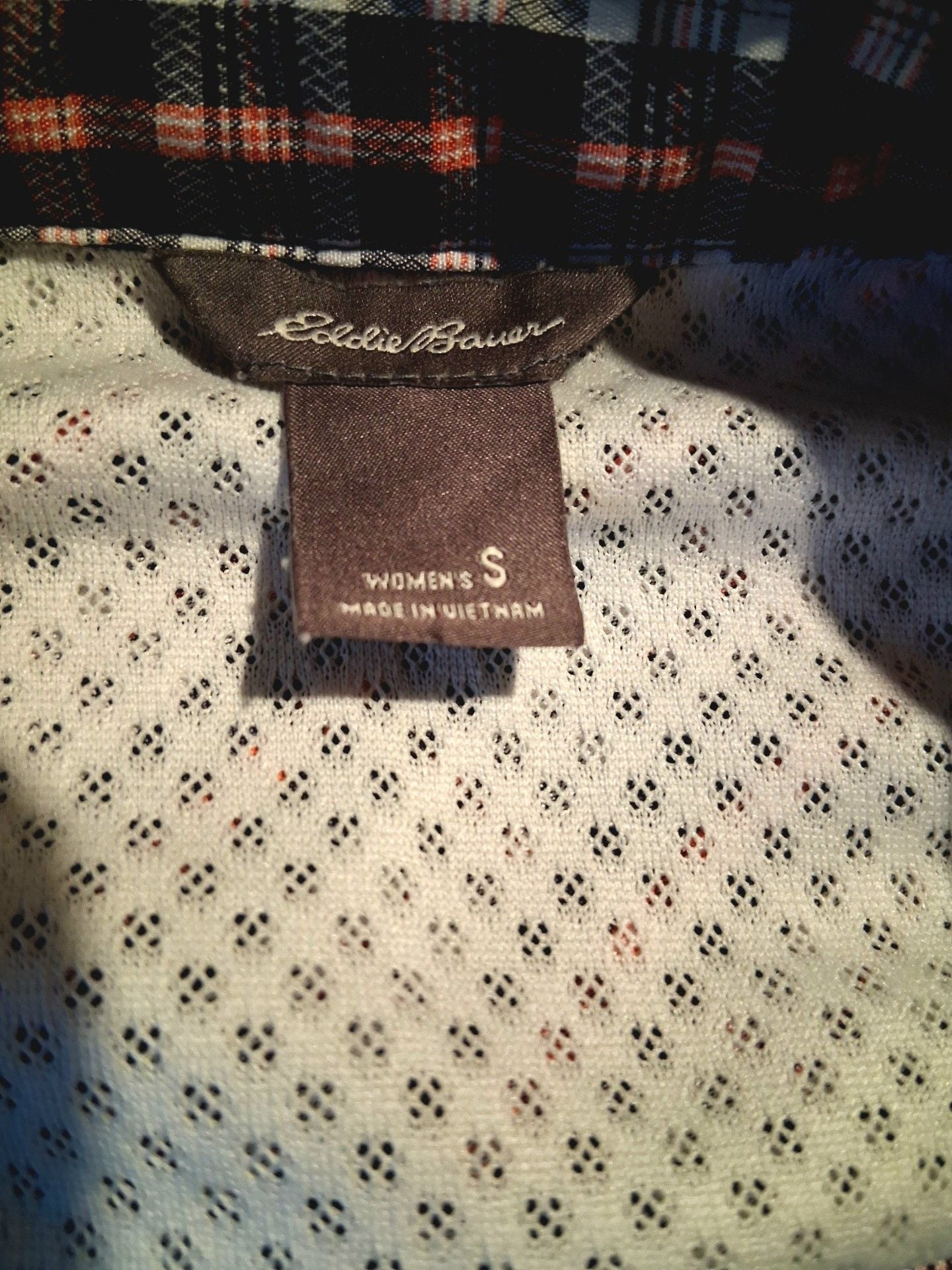 Eddie Bauer Plaid Long Sleeve Button Up Shirt Size S 3