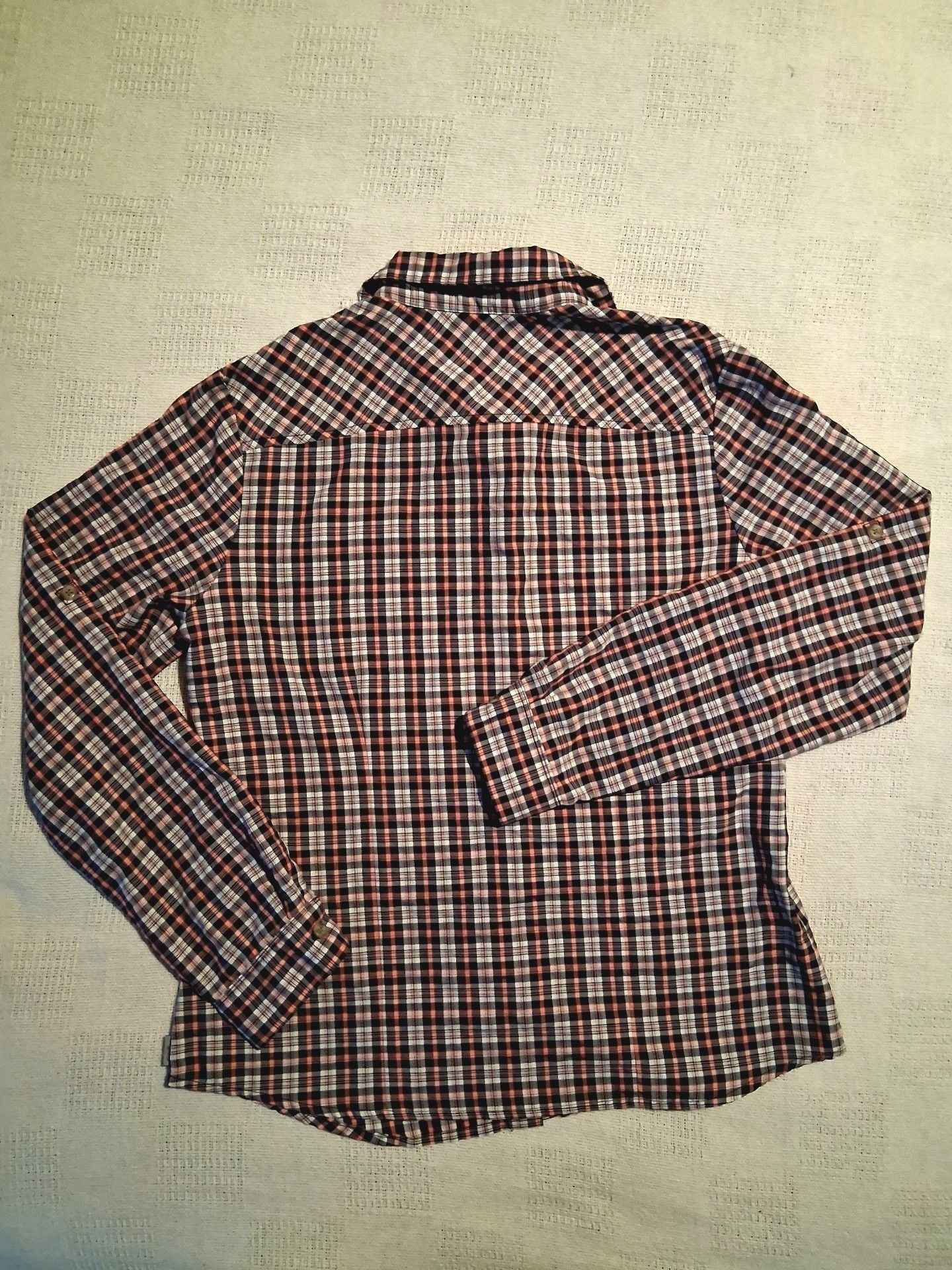 Eddie Bauer Plaid Long Sleeve Button Up Shirt Size S 6