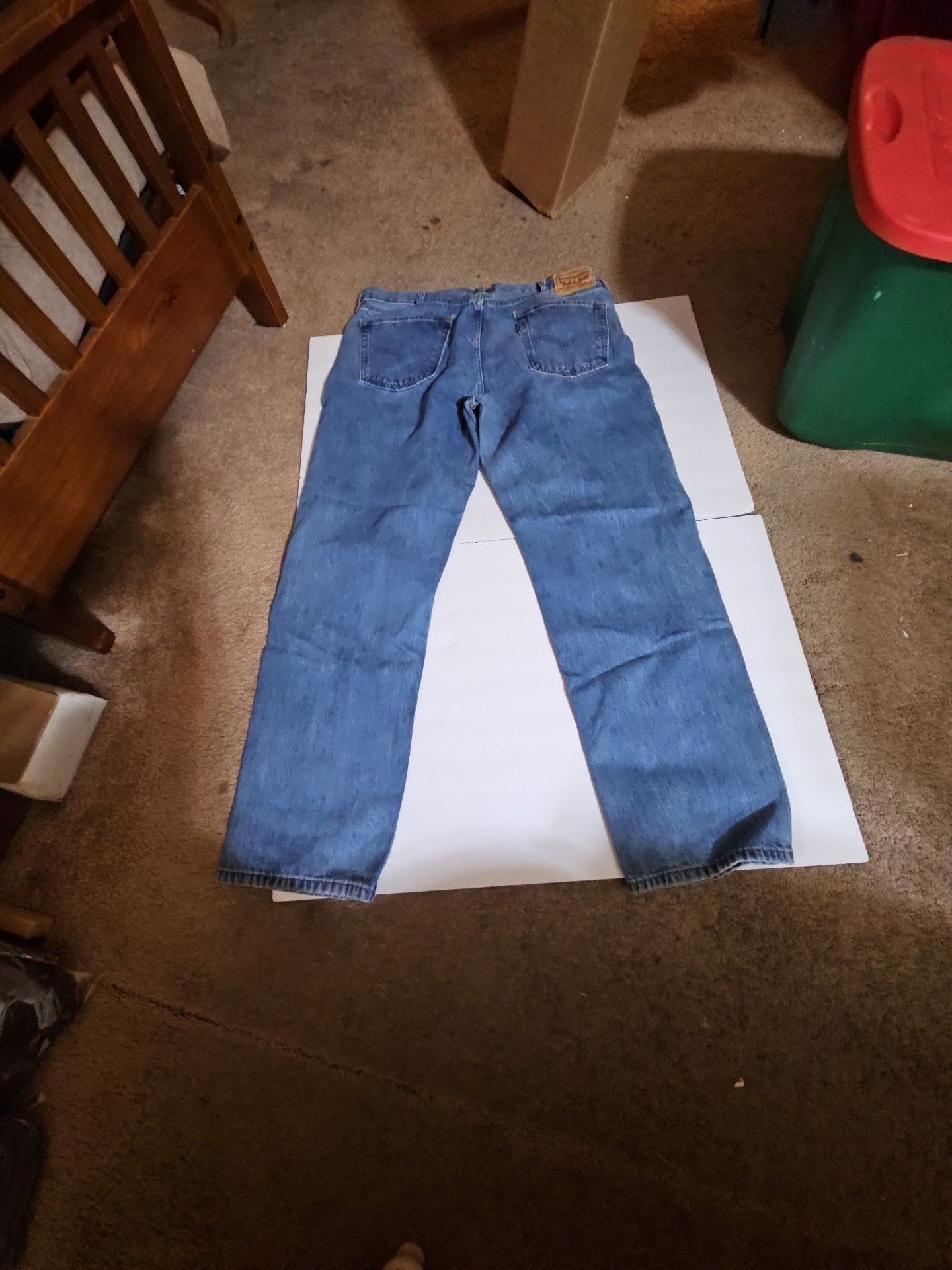 Levi's 550 Relaxed Fit Jeans 40x34 Blue Denim 3