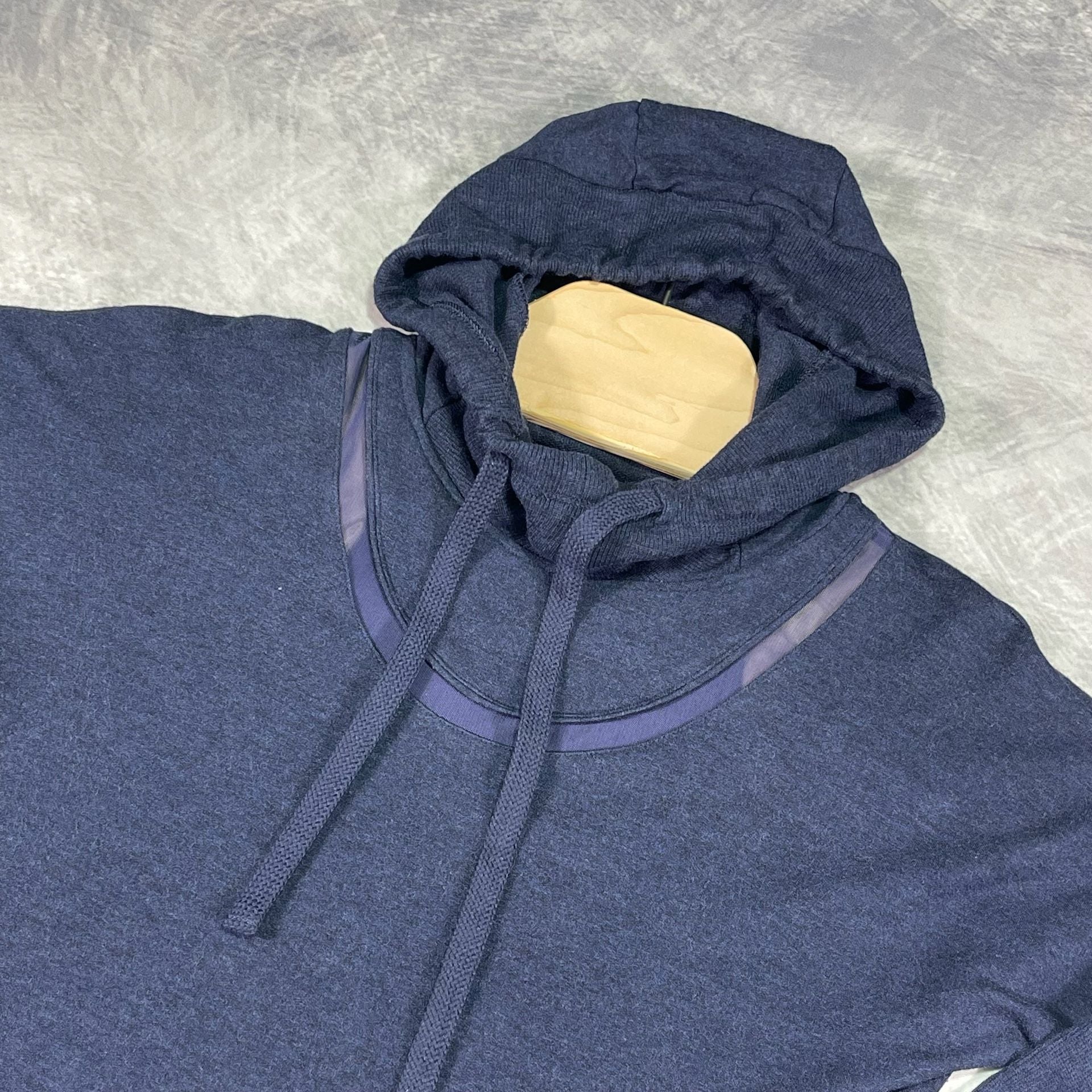 Alo Yoga Hoodie Size S Blue Heathered Long Sleeve Pullover Sweatshirt 7
